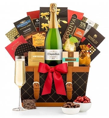 Gift Tree + Champagne Wishes Gift Basket