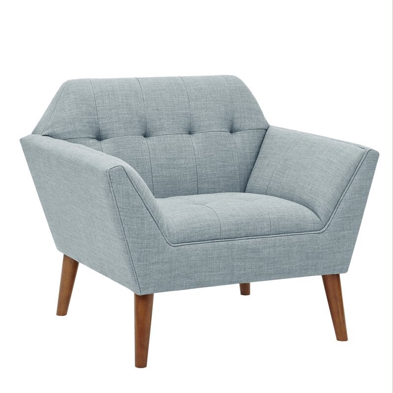 grey one seater chair