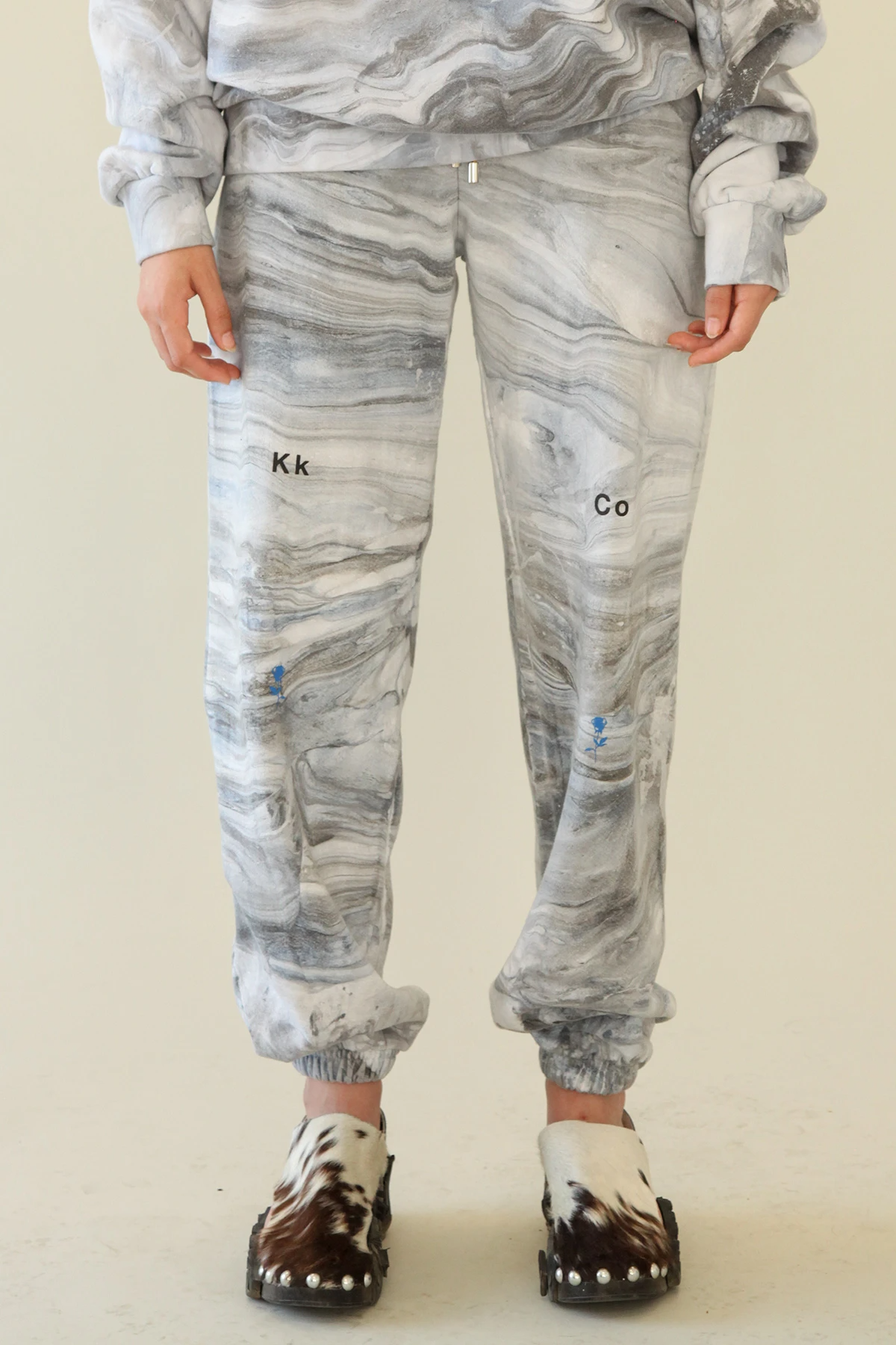 marble tie dye sweatpants