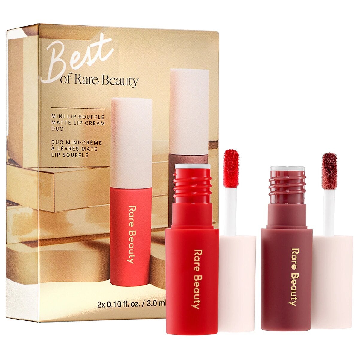 Rare Beauty + Mini Lip Souffle Matte Cream Lipstick Duo