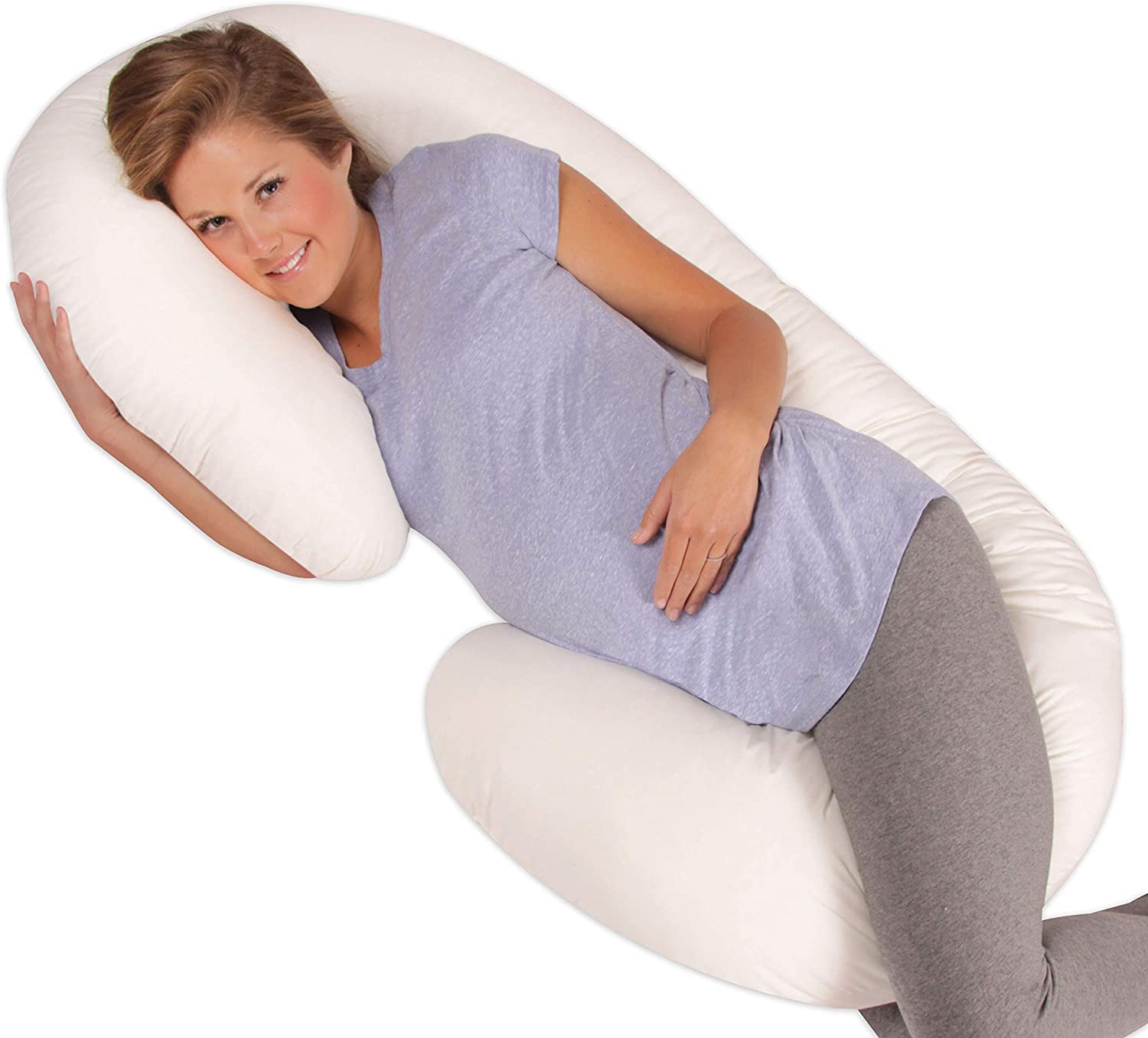Leahco Leachco Snoogle Original Maternity Pregnancy Total Body Pillow