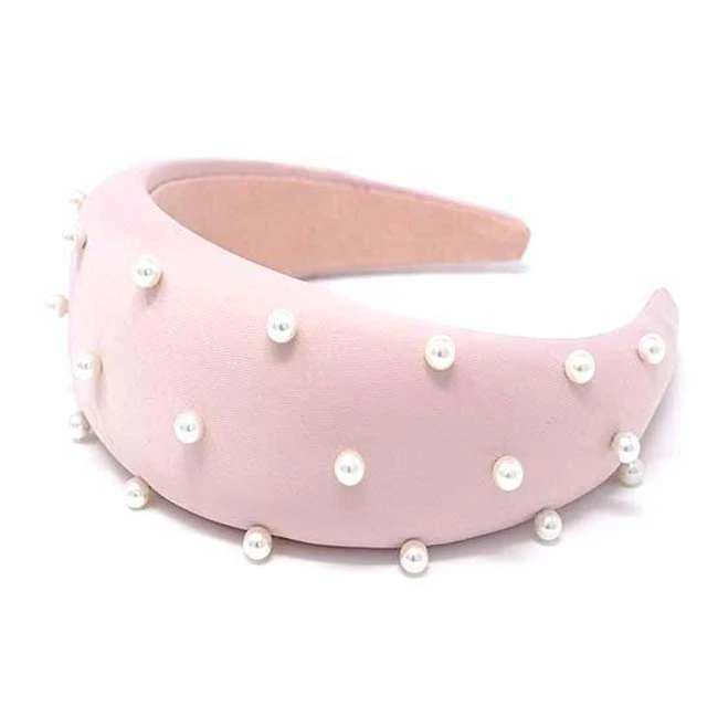 Bellefixe + Rosé Collection Padded Pearl Headband