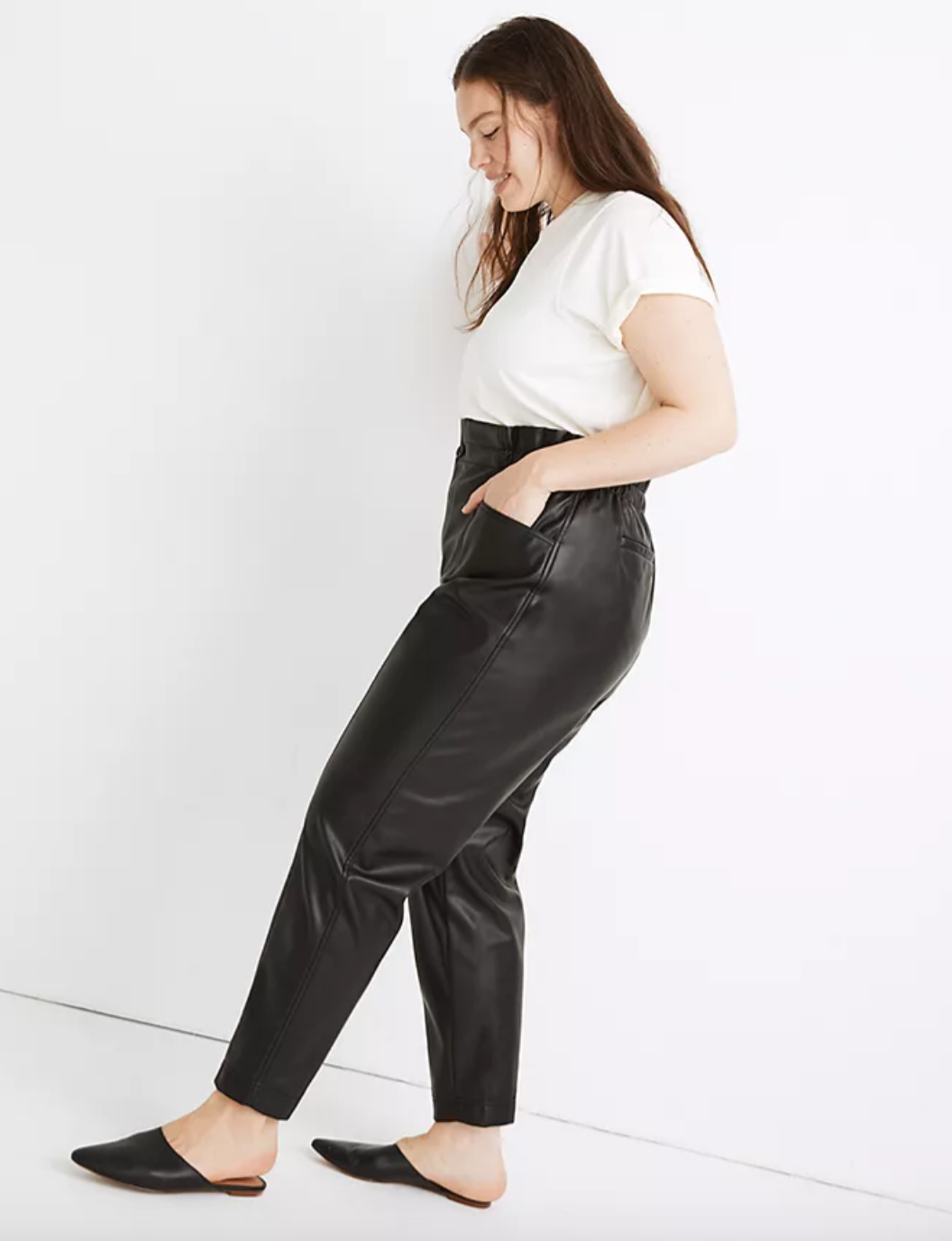 Pull-On Paperbag Pants