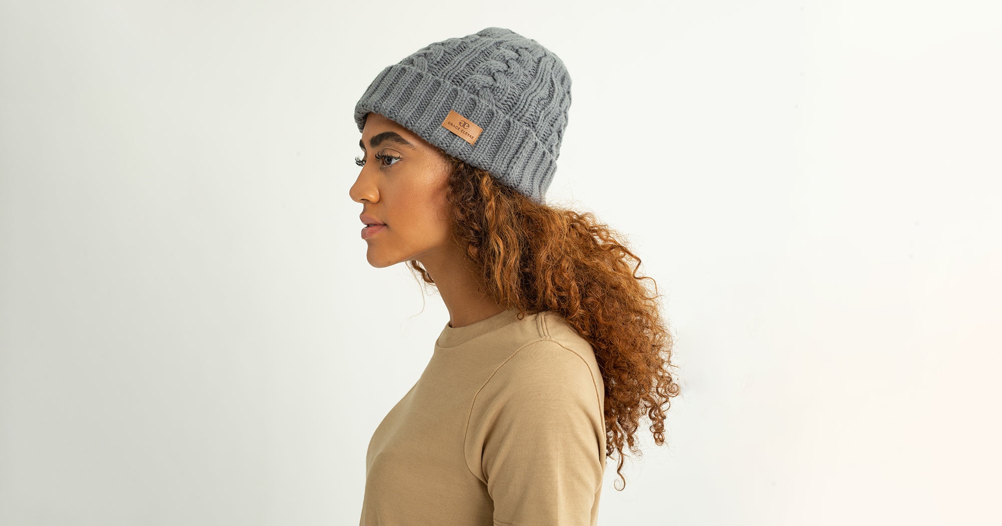 curly hair hat winter