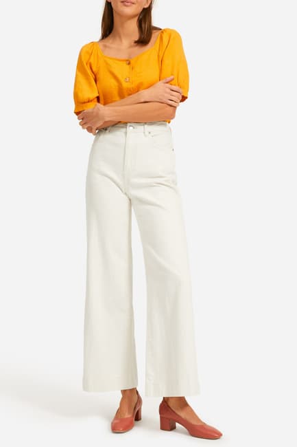 everlane the super soft wide leg jeans