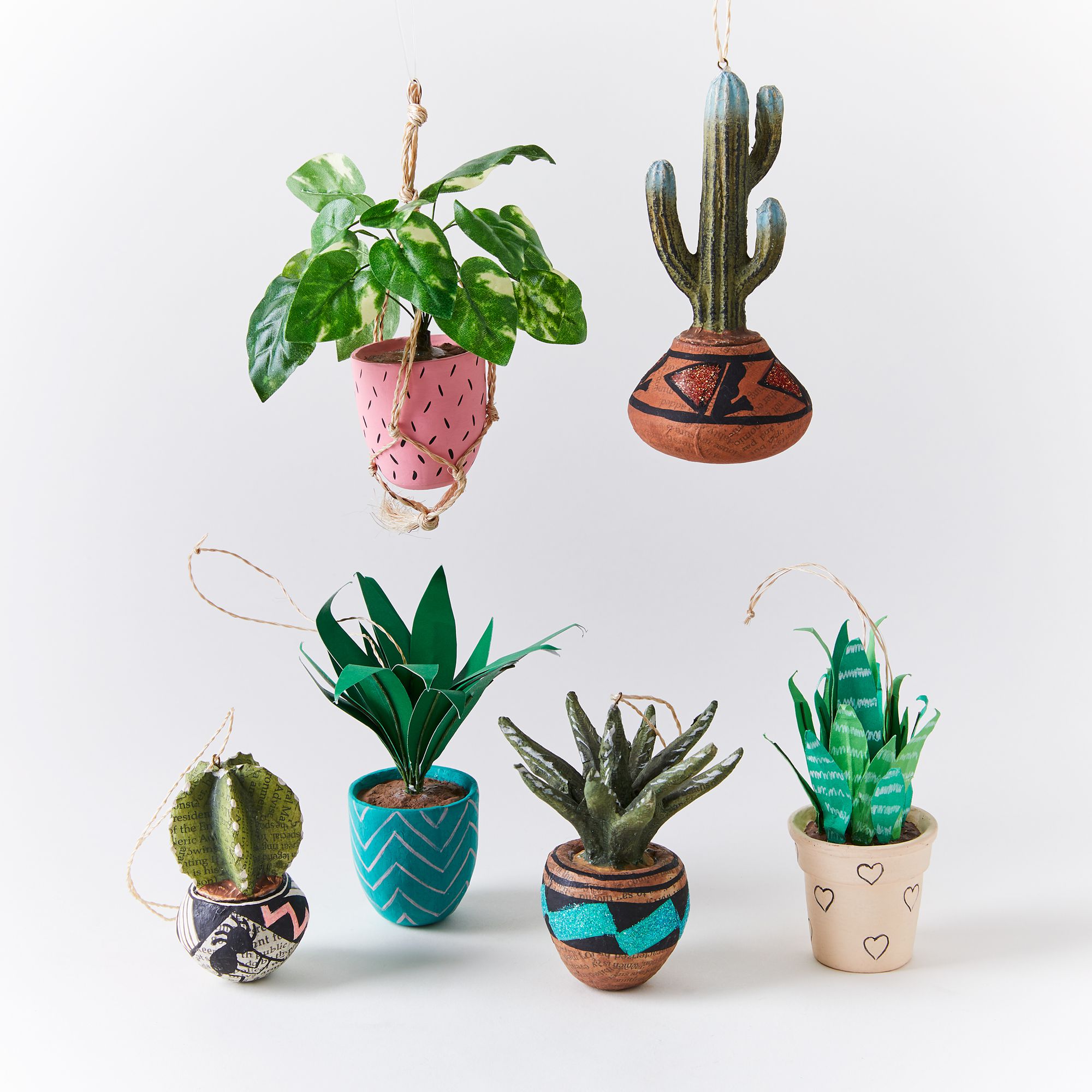 Cody Foster + Vintage-Inspired Plant Ornaments (Set of Three)