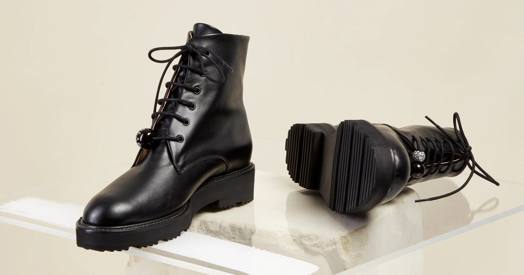 black shoe boots