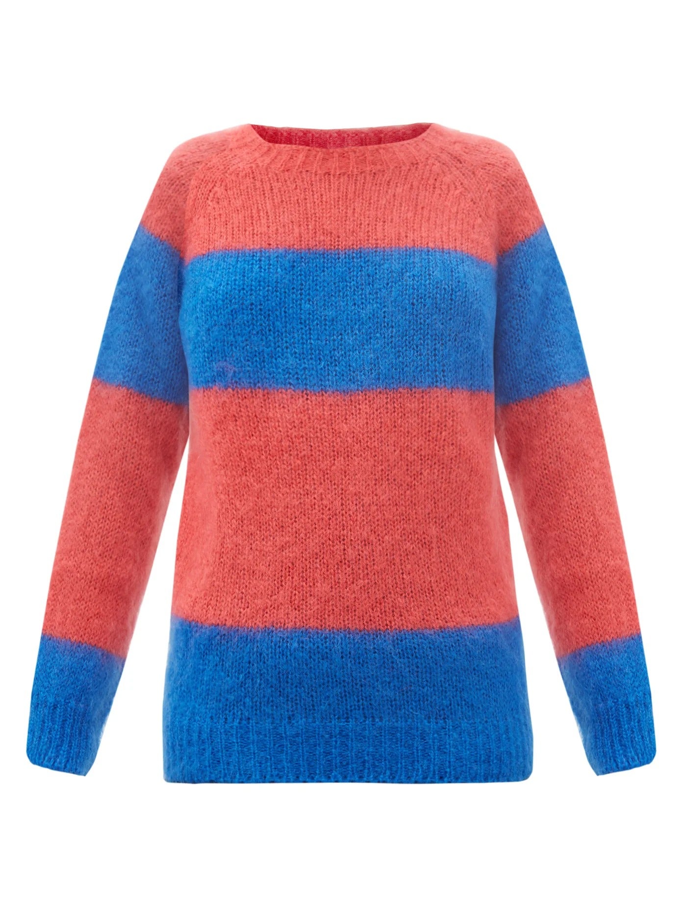 Molly Goddard + Noah striped mohair-blend sweater