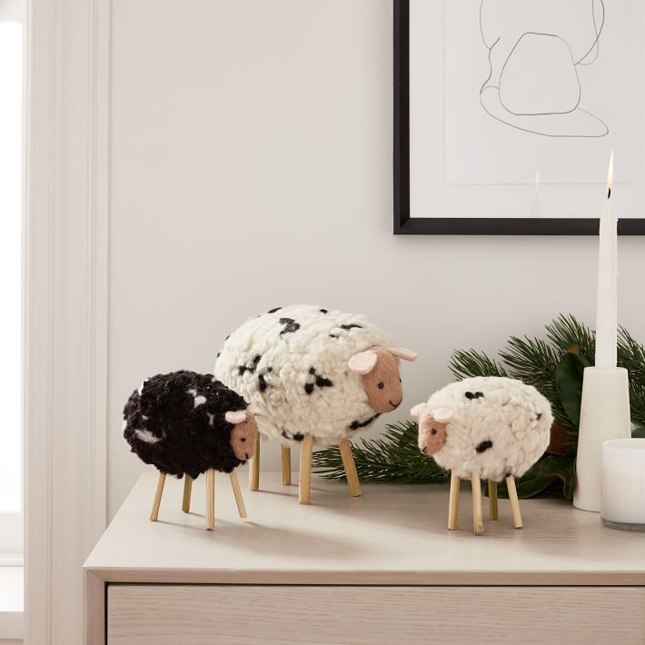 West Elm + Felt Sheep Object