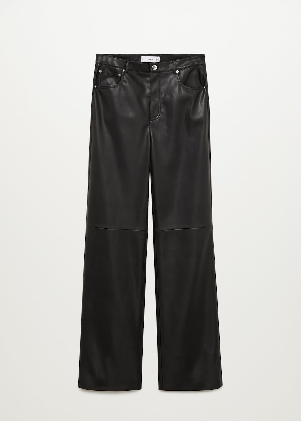 mango faux leather pants