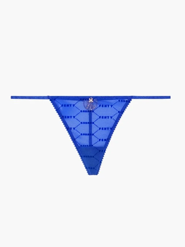 Savage X Fenty Flocked Logo G String