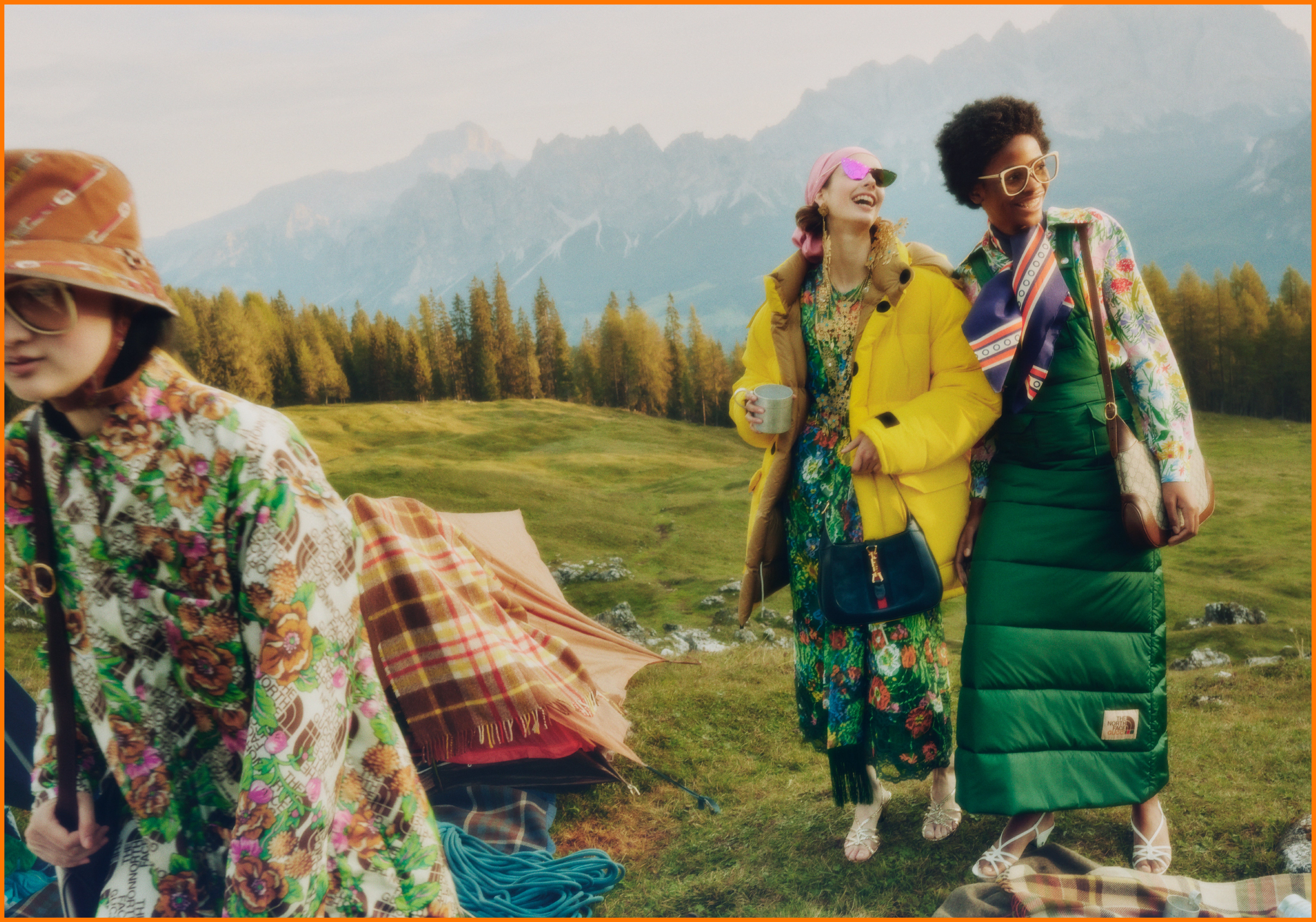Gucci - The second chapter of The North Face x Gucci collection comprises  ready-to-wear, soft accessories and shoes, including many pieces like  hiking boots and warm, padded jackets that powerfully reference the