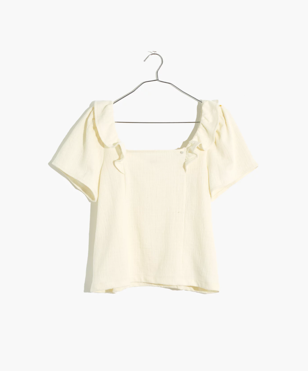 Madewell + Crosshatch Ruffled Top