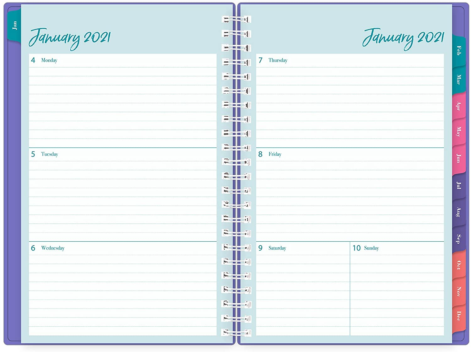Blue Sky Weekly/monthly Planning Calendar Printable Calendar Blank