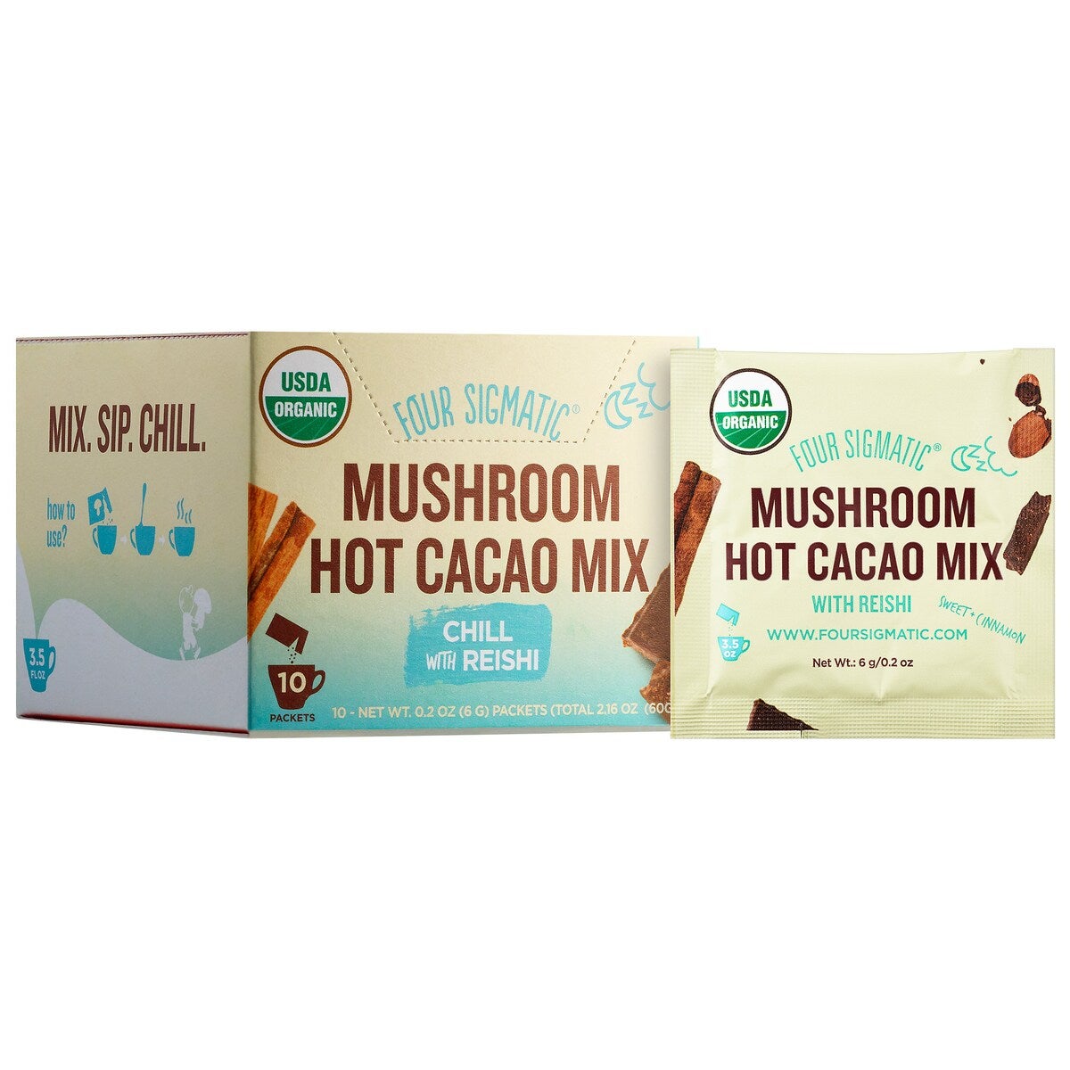 Four Sigmatic + Mushroom Hot Cacao Mix with Reishi