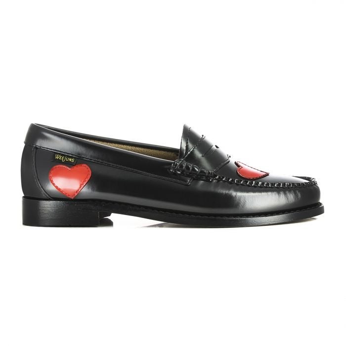 high heel penny loafers for womens