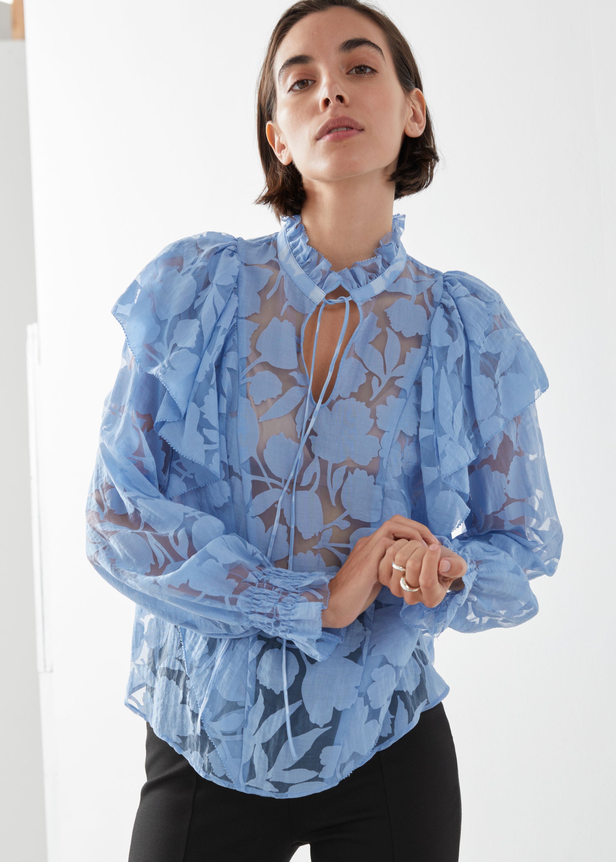 & Other Stories + Ruffled Overlay Blouse