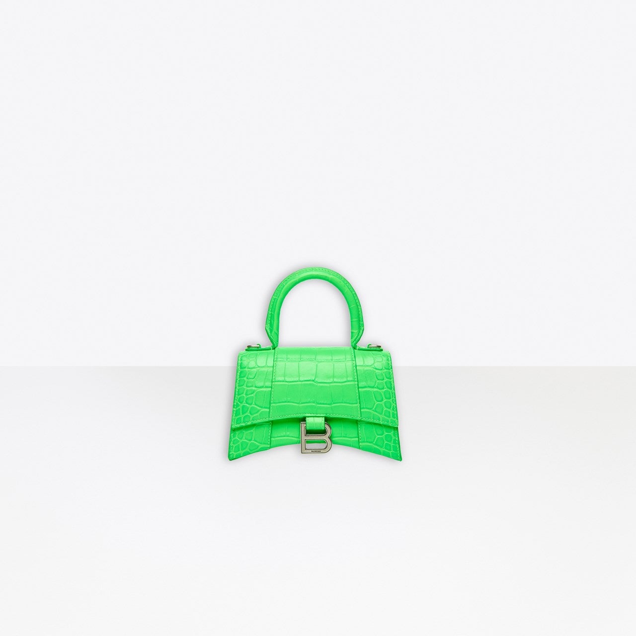 Balenciaga Hourglass Xs Top Handle Bag Green