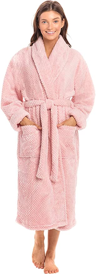 Alexander Del Rossa + Plush Fleece Robe