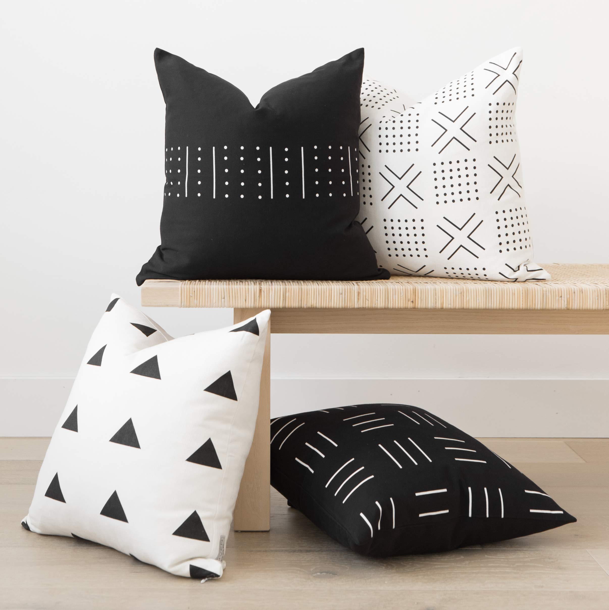 Woven nook pillow store covers