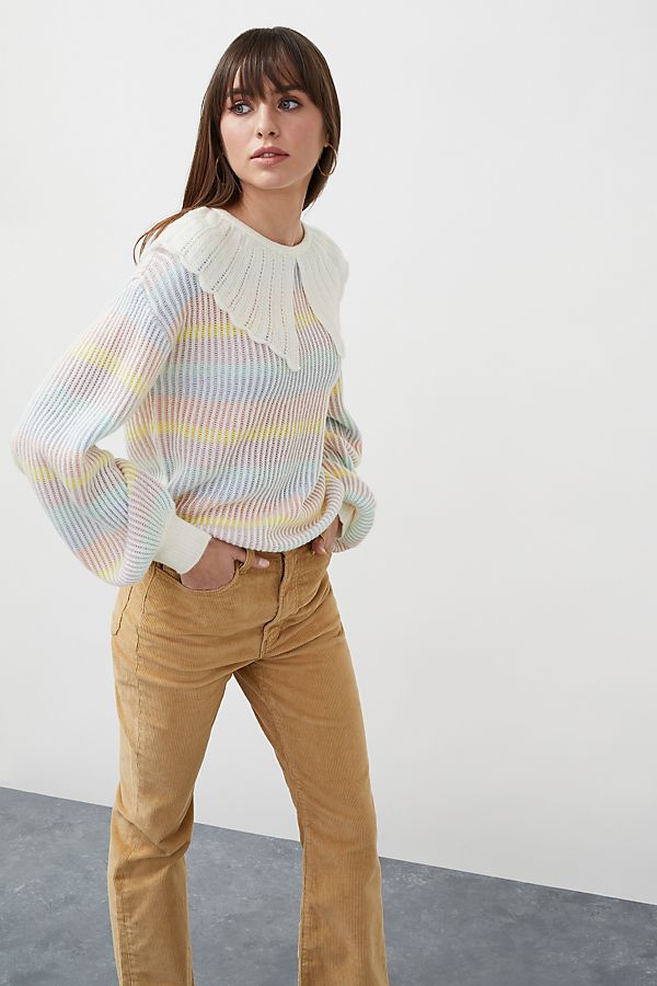 anthropologie rainbow sweater