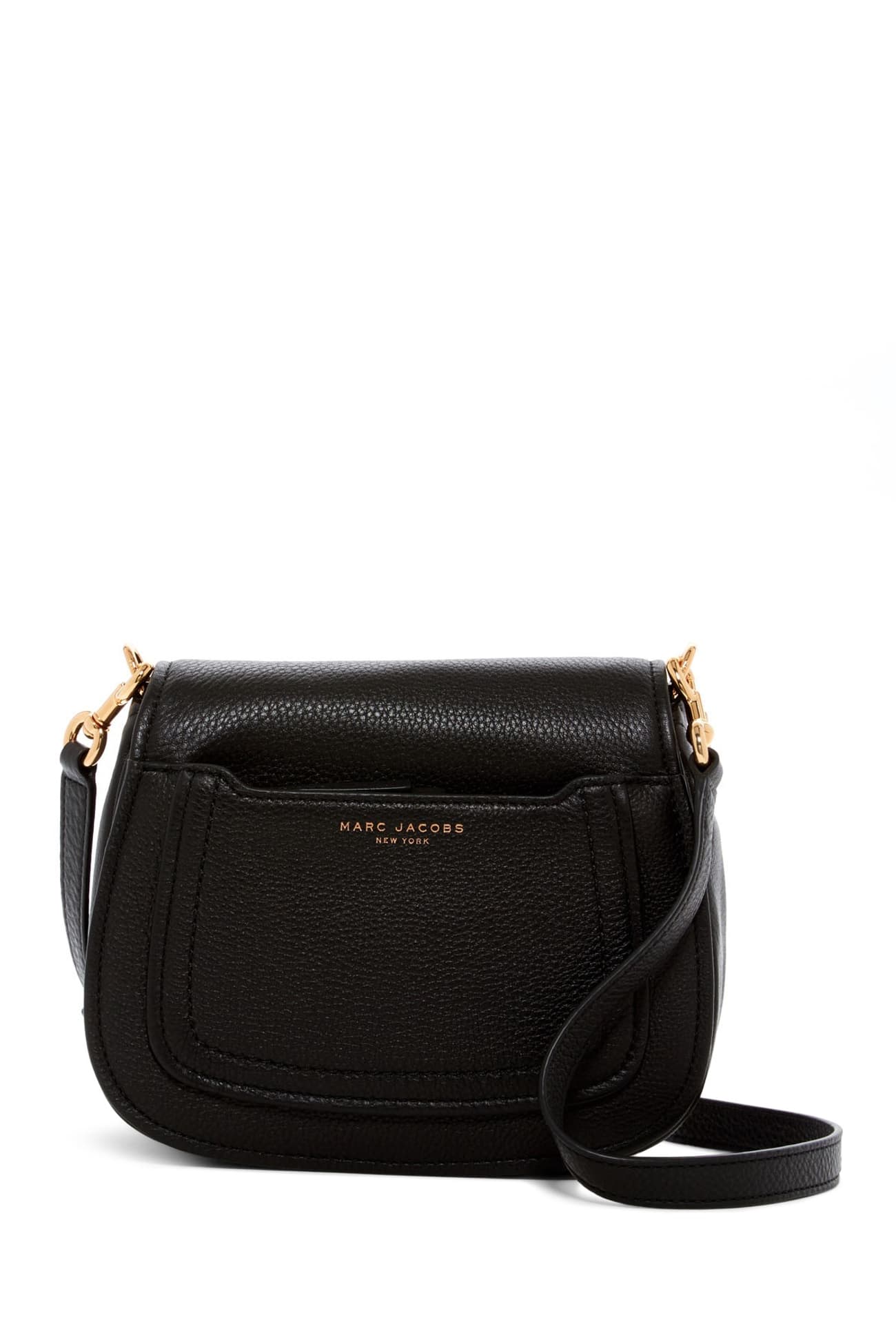NWT Marc Jacobs Black Leather Empire City Wallet Crossbody Strap Bag MSRP  $275