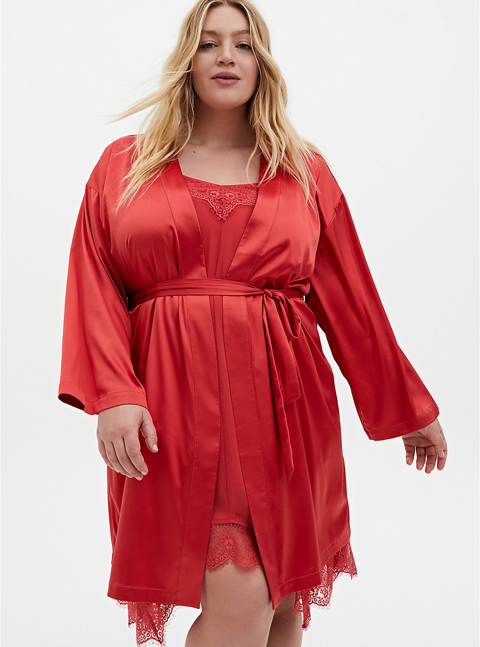 long black silk robe plus size