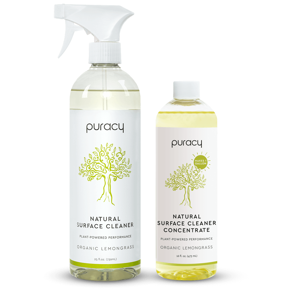 Puracy Natural Surface Cleaner, Organic, Spray Bottle Clear