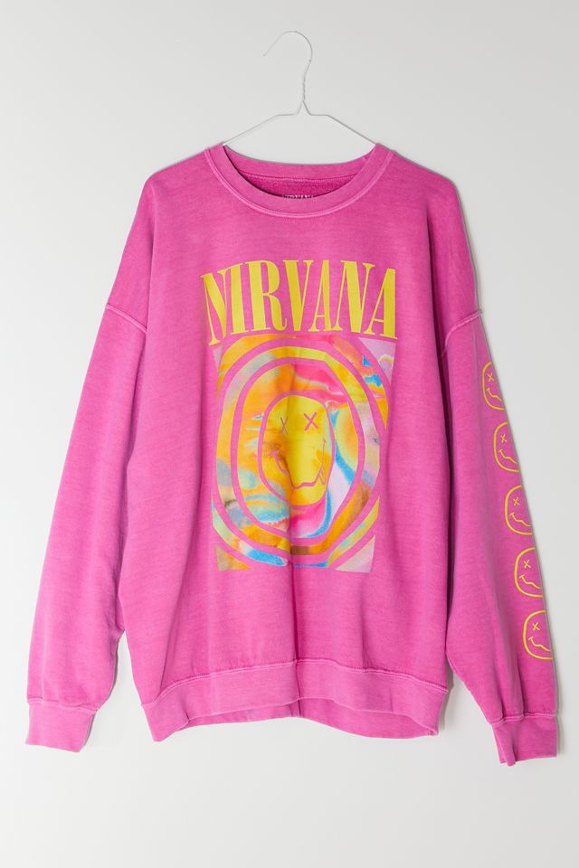 Urban Outfitters + Nirvana Smile Overdyed Sweatshirt