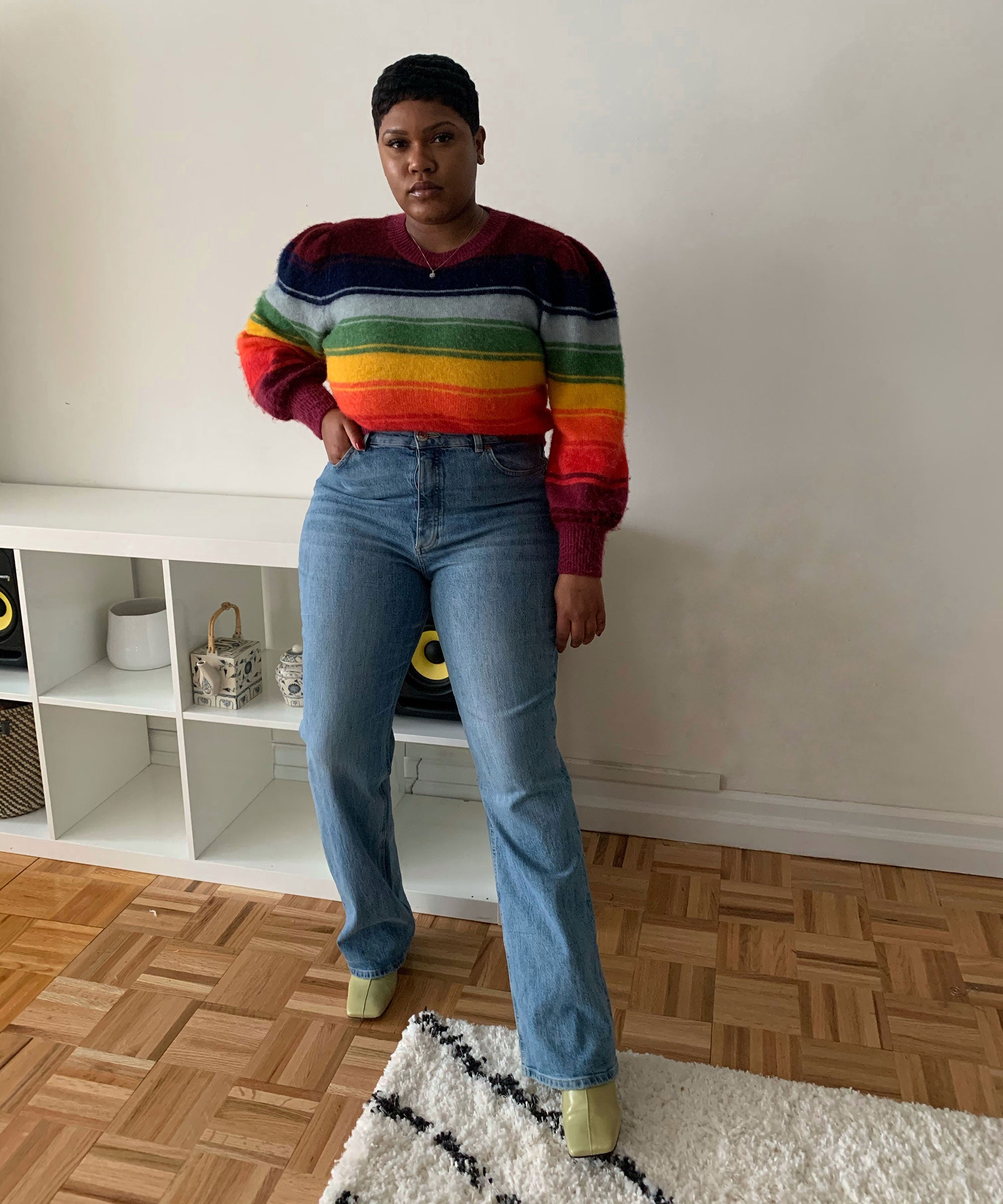 Gay Pride Men's Leggings, Bright LGBTQ Colorful Rainbow Striped
