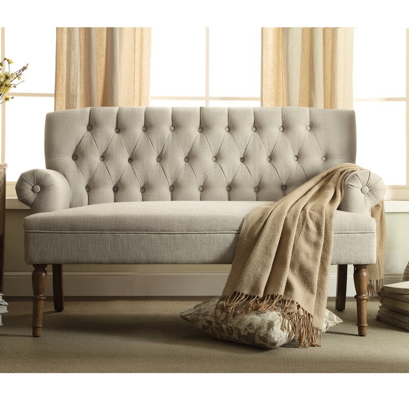 Allmodern Lilo Velvet Flared Arm Sofa