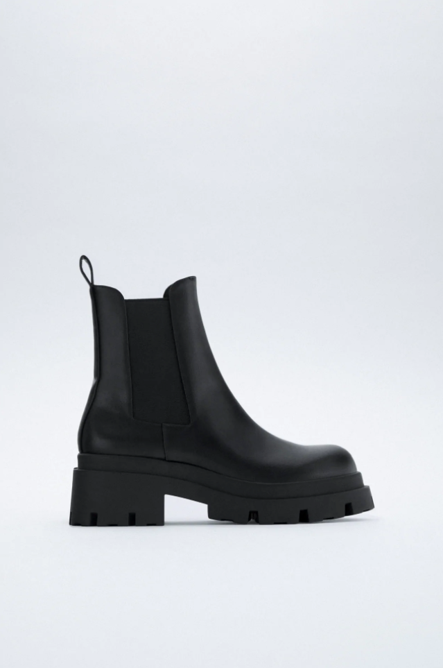 HEELED ANKLE BOOTS WITH BUCKLE - Black | ZARA United States