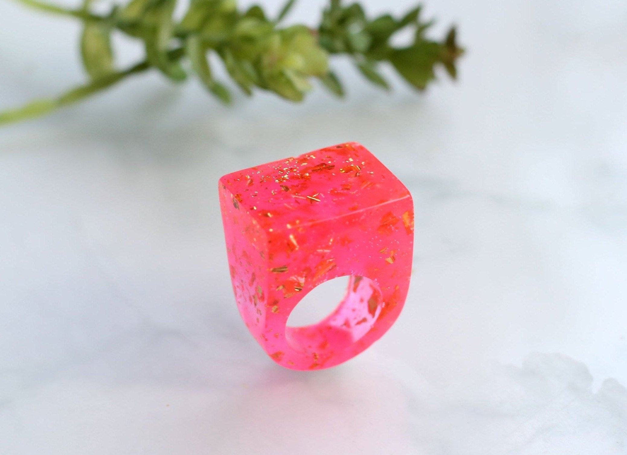 Statement on sale resin rings