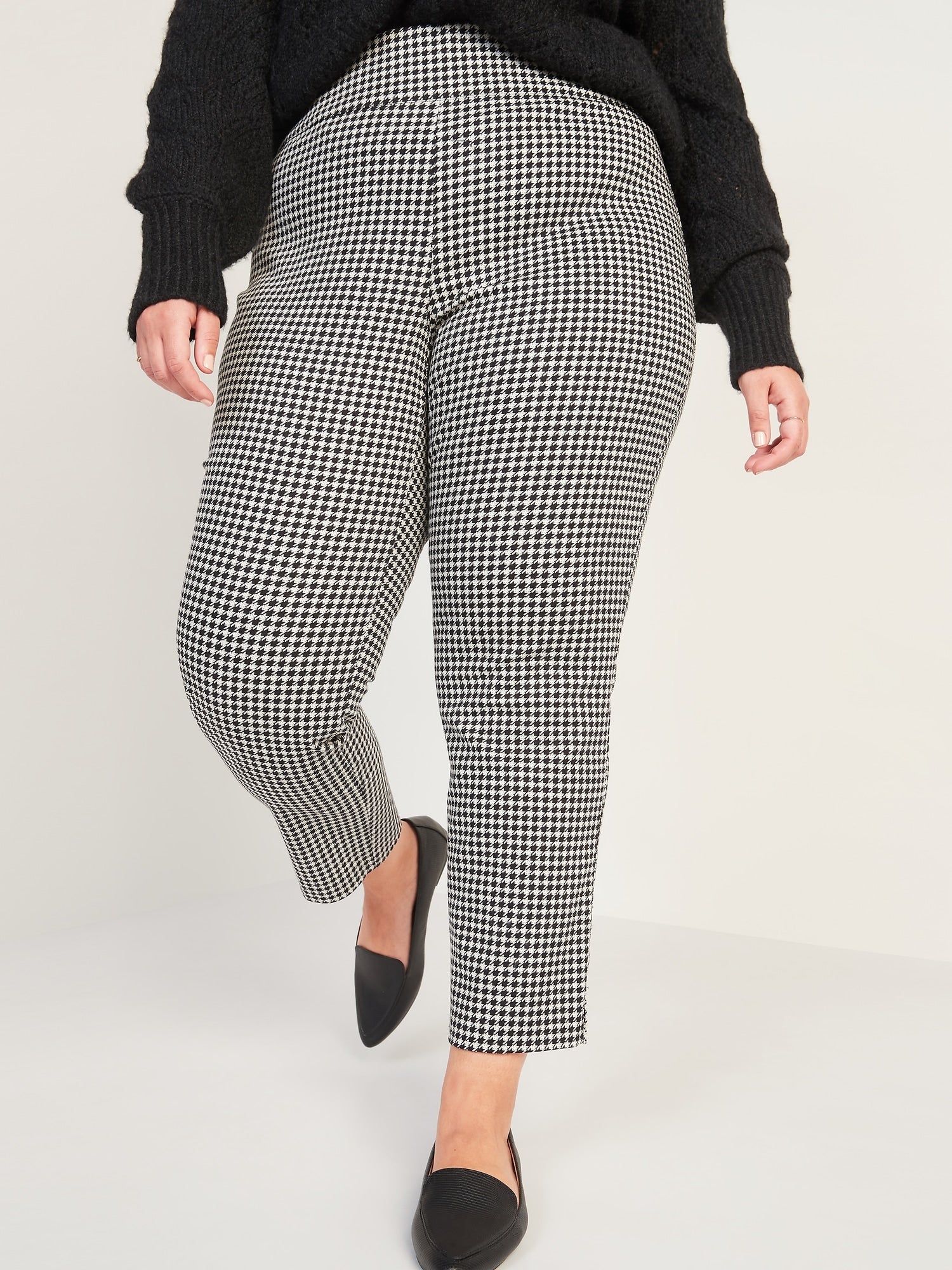 plus size gingham pants