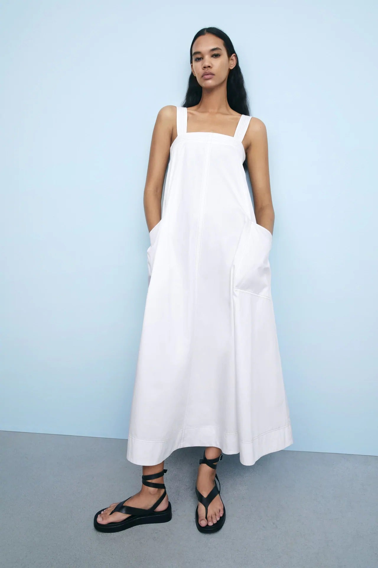 Help me style this Zara draped midi dress for a casual holiday get together  : r/SoftDramatics