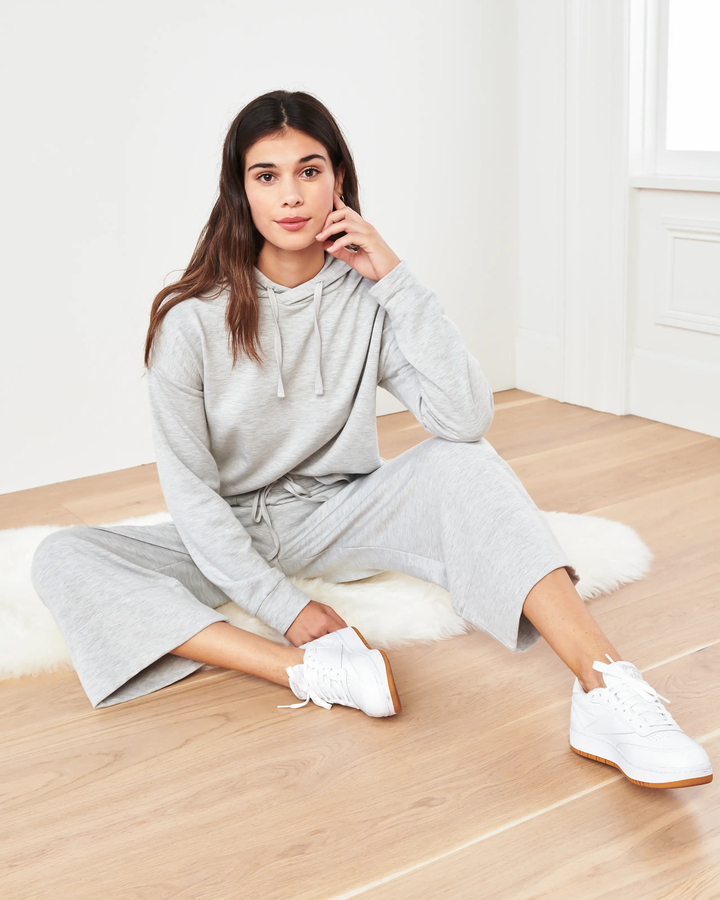 Womens Hoodies Outfits 2 Piece Lounge Sets 2023 Fall Solid Comfy Jogger  Sets Oversized Sweatshirts Pocket Sweatpants Workout