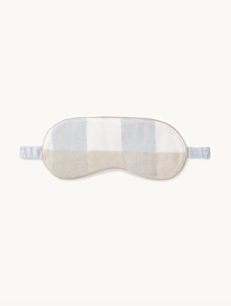 Boll & Branch + Flannel Buffalo Check Eye Mask