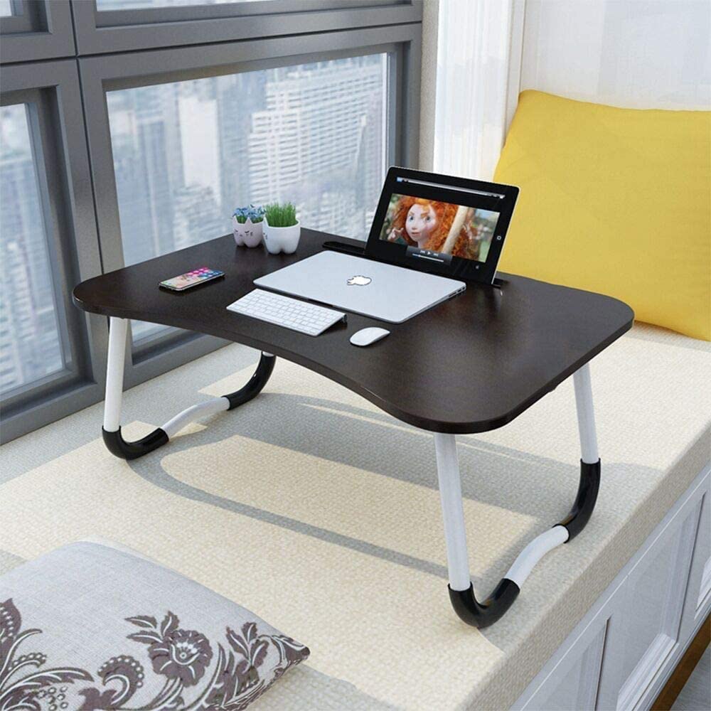 Wa-Very + Adjustable Laptop Bed Table Lap Standing Desk