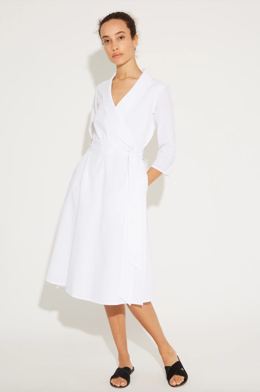 Misha Nonoo + Aegean Linen Wrap Dress