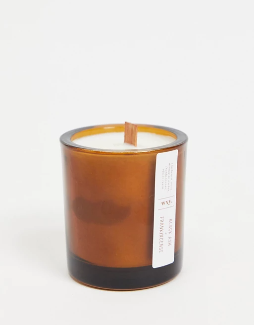 WXY. + Mini Amber Black Ash & Frankincense Candle