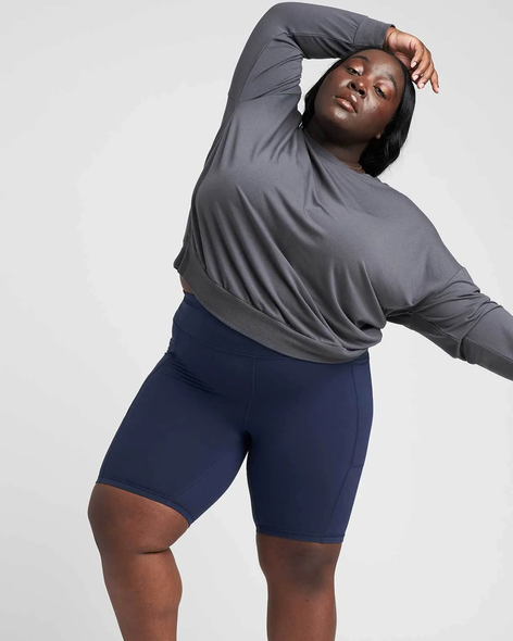 JoyLab + Women’s Plus Size V-Neck Printed Sports Bra –