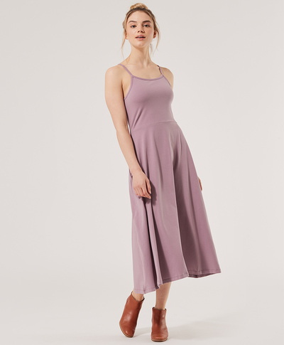 PACT + Fit and Flare Strappy Midi Dress