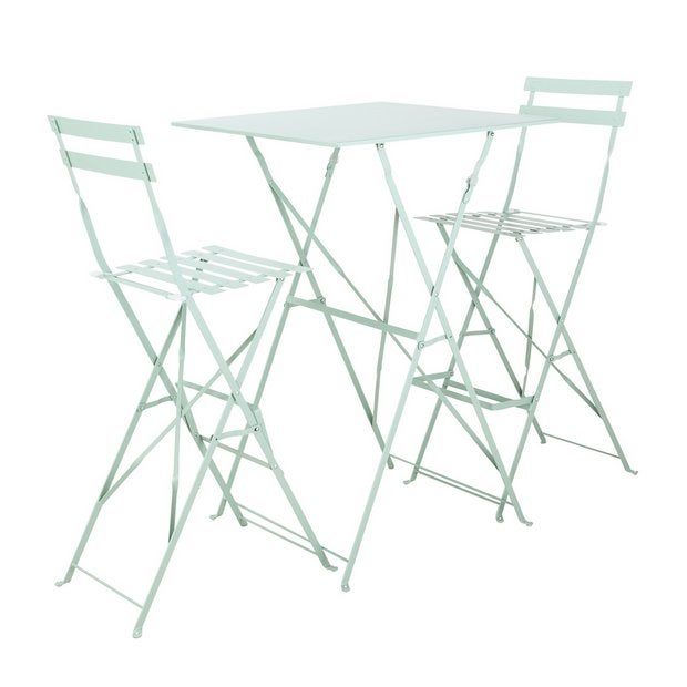 Argos Argos Home Eve 2 Seater Bar Bistro Set Sage