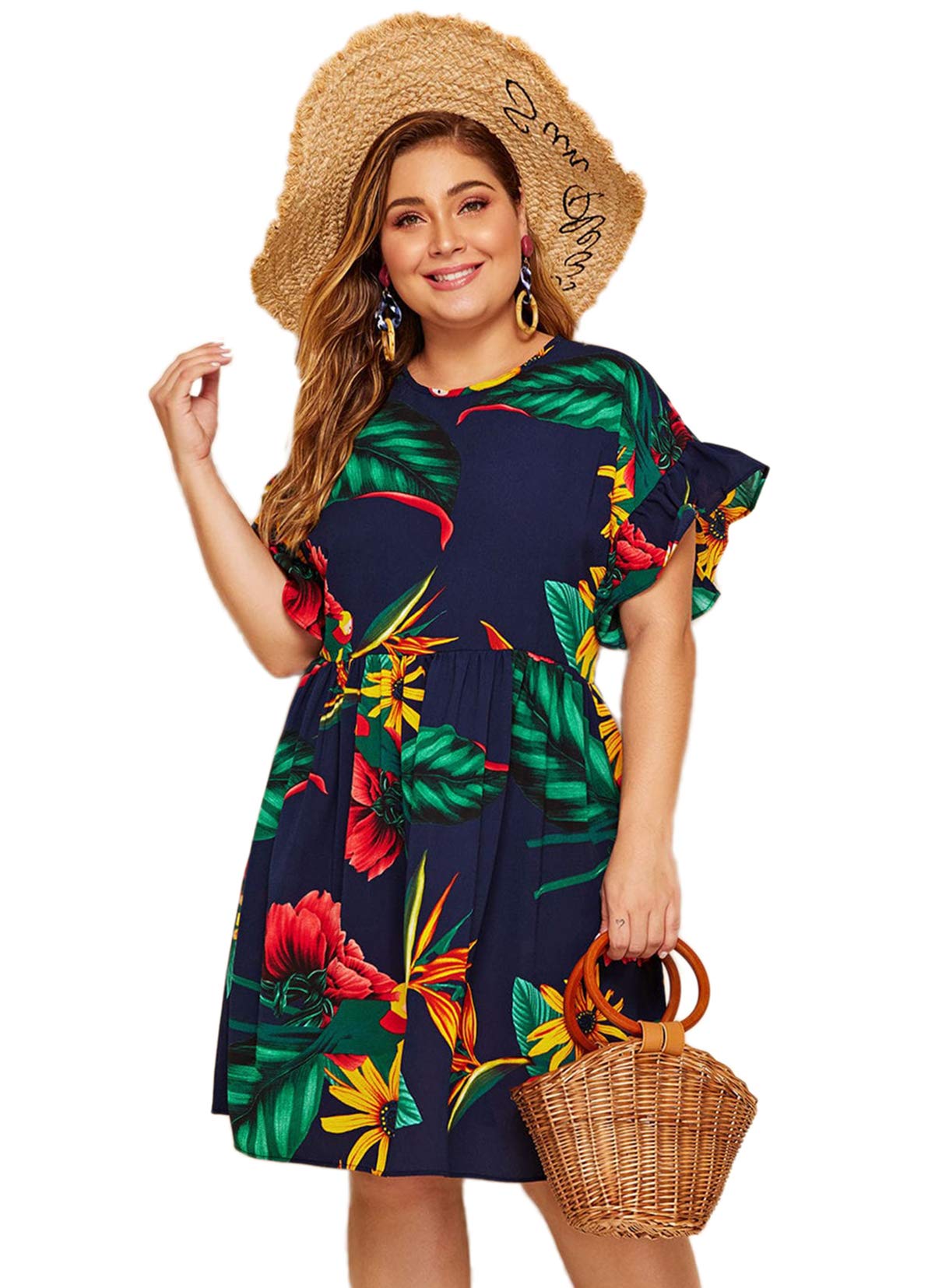 Buy > plus size tropical outfit > in stock