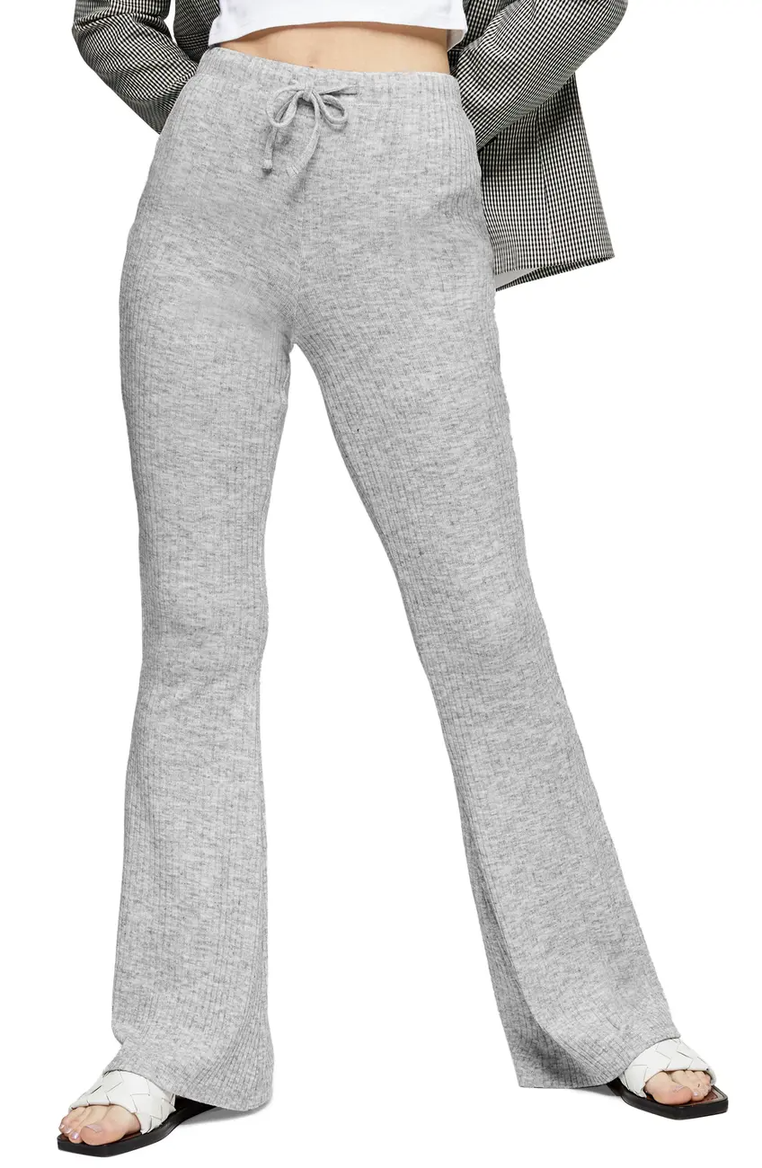 womens relaxed flare graphic sweatpants