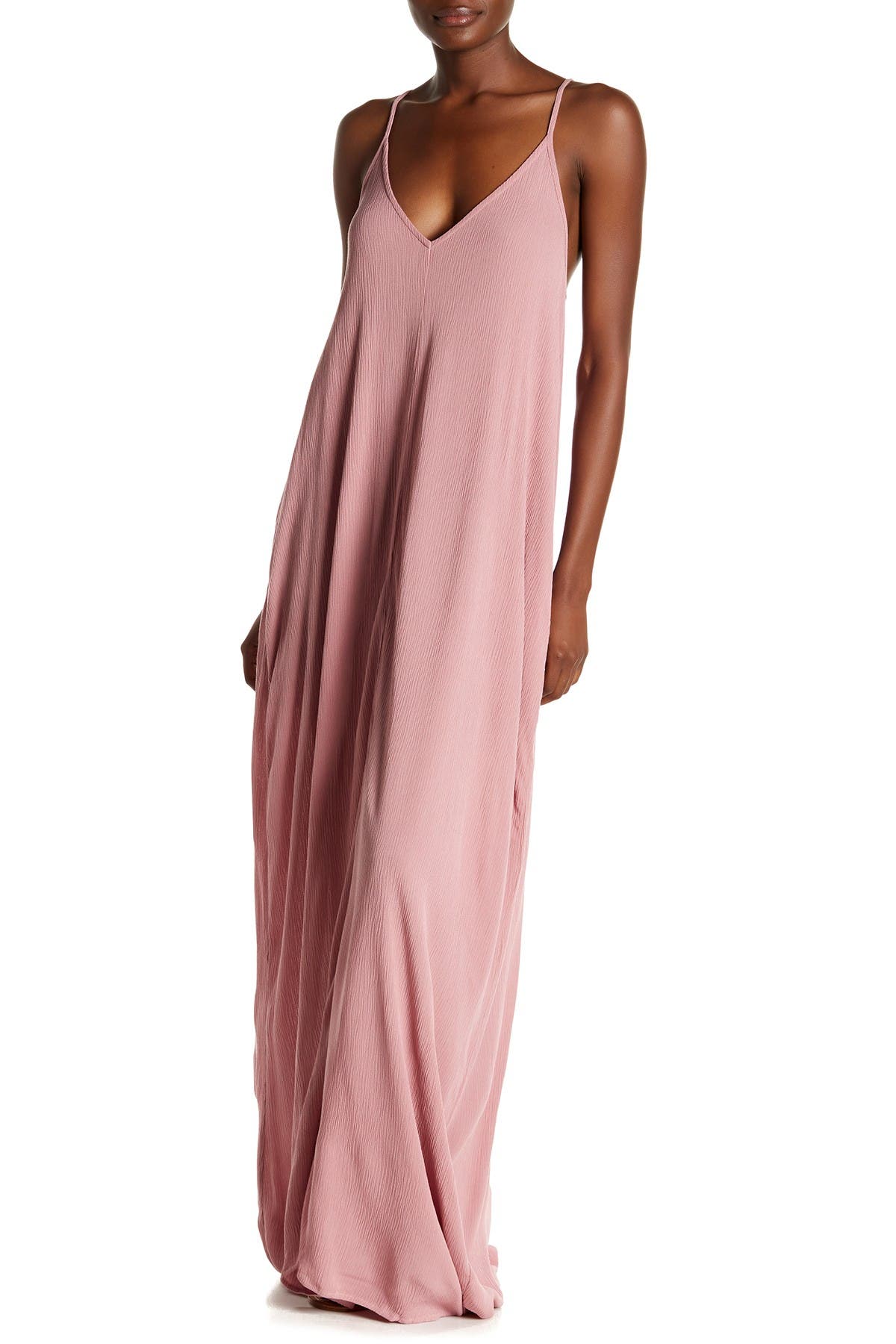 Love Stitch + V-Neck Sleeveless Maxi Dress