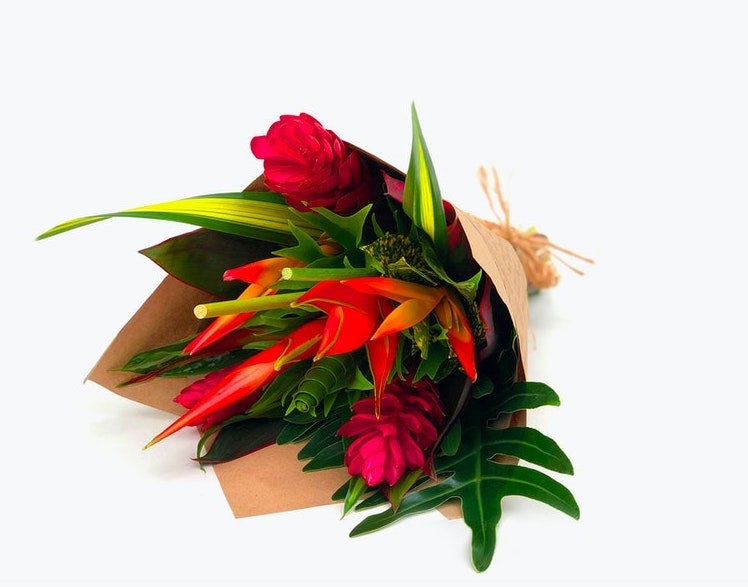Tropical Pink Ginger Flower Bouquet - The Bouqs Co.