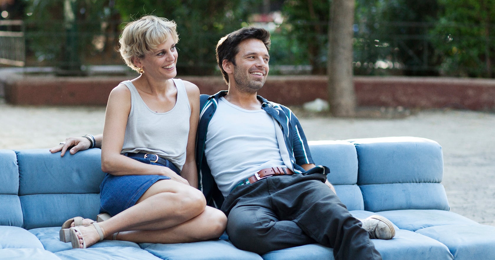 Denise Gough & Sebastian Stan On Sexy Monday Scenes