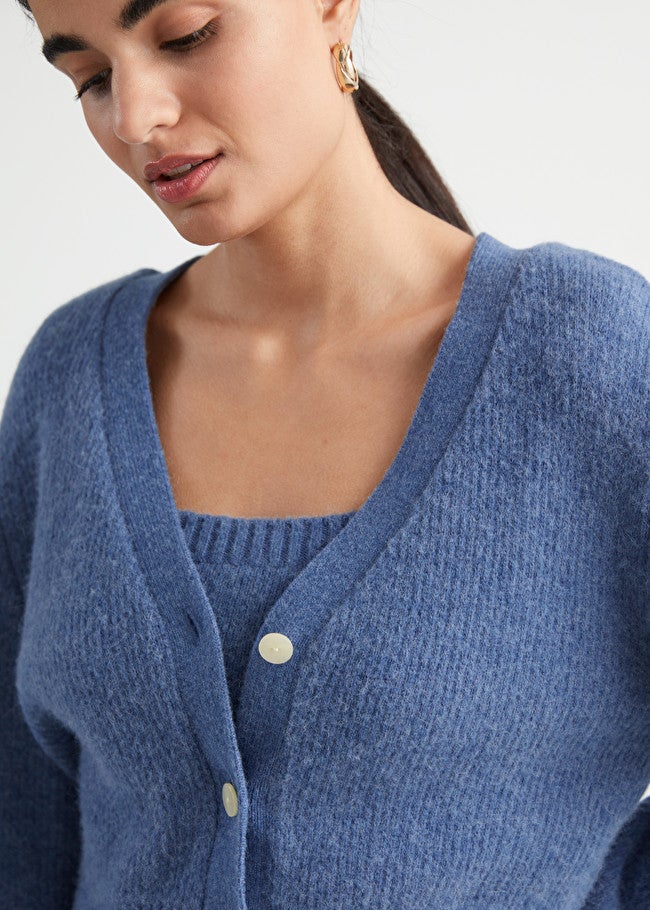 & Other Stories + Cropped Boxy Knit Cardigan