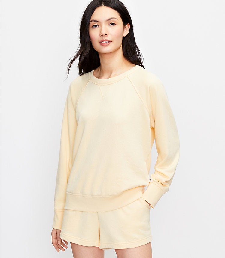 cotton terry sweatshirt